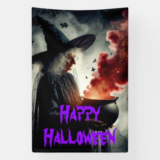 Hexe und Zaubertrank Banner (Vertikal)