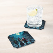 Hexe, Vampire, Dracula und Mummy-Halloween-Party Untersetzer (Vor Ort)