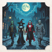 Hexe, Vampire, Dracula und Mummy-Halloween-Party