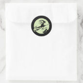Hexe Vane Moon Runder Aufkleber (Tasche)