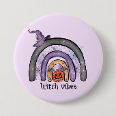 Hexe Vibes Black Rainbow Button (Vorderseite)