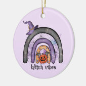 Hexe Vibes Black Rainbow Keramik Ornament (Links)