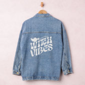 Hexe Vibes Halloween Magic Broom Jeansjacke (Hangar)