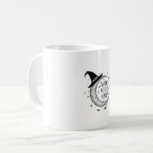 Hexe Vibes nur Moon Halloween Spooky Kaffeetasse (Vorderseite Links)