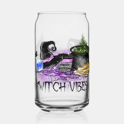 Hexe Vibes - süßer Halloween-Kaffee Dosenglas (Vorderseite)