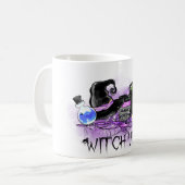 Hexe Vibes - süßer Halloween-Kaffee Kaffeetasse (Vorderseite Links)