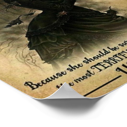 Hexe Vintag Poster (Ecke)