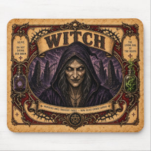 Hexe, Vintage-Circus-Monster Mousepad