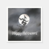 Hexe Vollmond Serviette (Vorderseite)