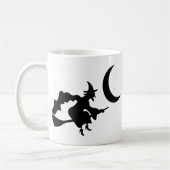 Hexe vom Crescent Moon fliegen Kaffeetasse (Links)