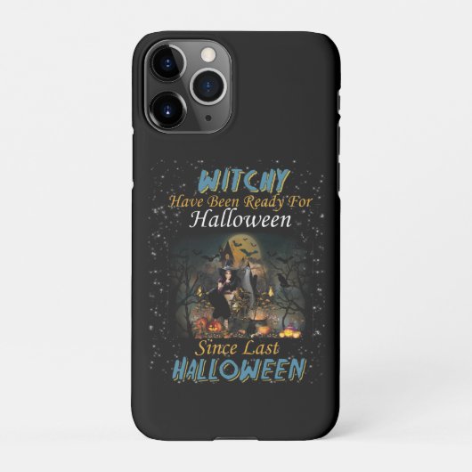 Hexe war zu Halloween fertig iPhone Hülle (Rückseite)