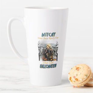 Hexe war zu Halloween fertig Milchtasse