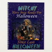 Hexe war zu Halloween fertig Planer (Vorderseite)