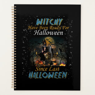 Hexe war zu Halloween fertig Planer