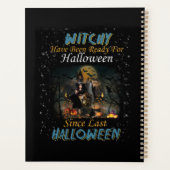 Hexe war zu Halloween fertig Planer (Rückseite)
