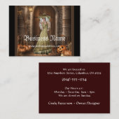 Hexe wartete durch die visitenkarte (Vorne/Hinten)