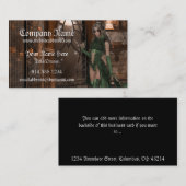 Hexe wartete durch die visitenkarte (Vorne/Hinten)