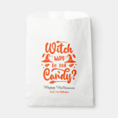 Hexe, warum die Candy bearbeitbaren Farbe Hallowee Geschenktütchen (Vorderseite)