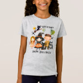 Hexe Way Happy Halloween T-Shirt (Vorderseite)