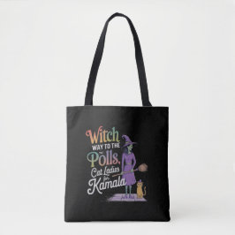 Hexe Way to Vote? Cat Ladys für Kamala Harris Tasche