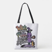 Hexe Way to Vote? Cat Ladys für Kamala Harris Tasche (Rückseite)