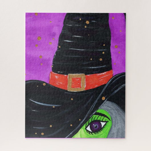 Hexe Weg zu Halloween Puzzle (Vertikal)