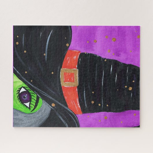 Hexe Weg zu Halloween Puzzle (Horizontal)