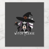 Hexe Weinetikett (Einzelnes Label)