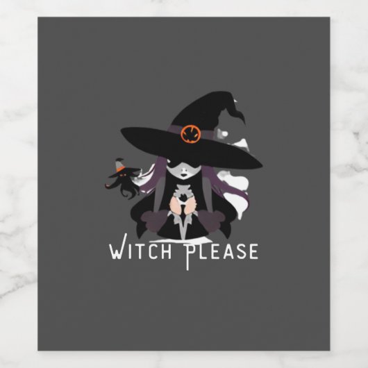 Hexe Weinetikett (Einzelnes Label)