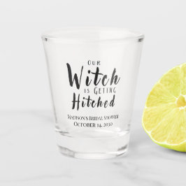 Hexe wird Bachelorette-Scheiben Schnapsglas