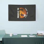 Hexe wird Besen Baum Friedhof Halloween_1 Banner (Messeveranstaltung)