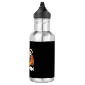Hexe wird Besen Baum Friedhof Halloween_1 Edelstahlflasche (Rechts)