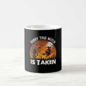 Hexe wird Besen Baum Friedhof Halloween_1 Kaffeetasse (Mittel)