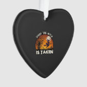 Hexe wird Besen Baum Friedhof Halloween_1 Ornament (Vorderseite)