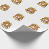 Hexe wird Halloween-Kürbisse Katze_1 Geschenkpapier (Ecke)