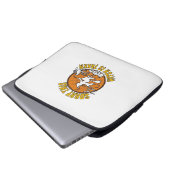 Hexe wird Halloween-Kürbisse Katze_1 Laptopschutzhülle (Vorne Knopf)