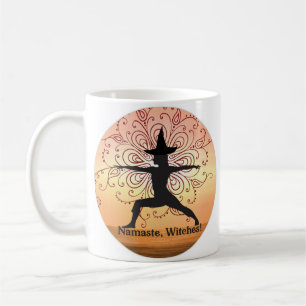 Hexe Yoga Namaste lustige Halloween-Tasse Kaffeetasse