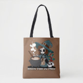 Hexe Zauber und Kaffee aufbrechen Tasche (Vorderseite)