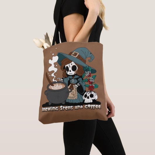 Hexe Zauber und Kaffee aufbrechen Tasche (Von Nahem)