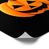Hexe zu Halloween Einstellung mit Kürpen Poster (Ecke)