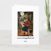 Hexe zu Halloween Night Karte (Rückseite)