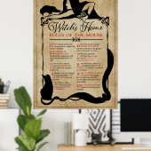 Hexe-Zuhause Poster (Heimbüro)