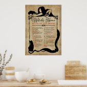 Hexe-Zuhause Poster (Küche)