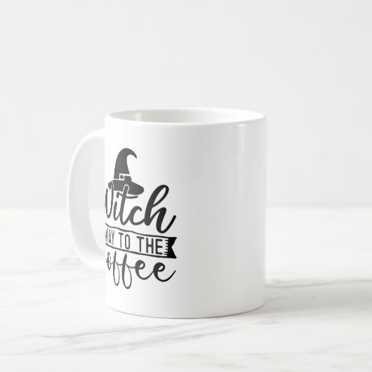 Hexe zum Kaffee Kaffeetasse (Vorderseite Links)