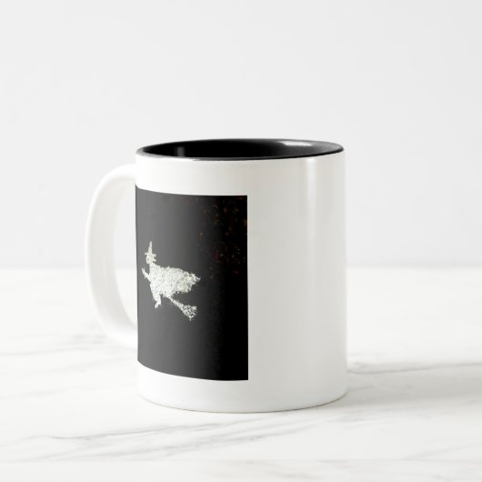 Hexe Zweifarbige Tasse (Vorderseite Links)