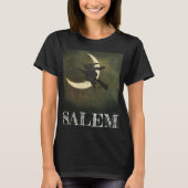 Hexefliegen Salems Massachusetts auf Besen-T - T-Shirt (Vorderseite)