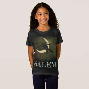 Hexefliegen Salems Massachusetts auf Besent-stück T-Shirt
