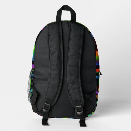 "Hexegrid" Bedruckter Rucksack (Rückseite)