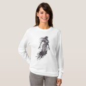 Hexelogo mit verbundenen Augen T-Shirt (Vorne ganz)