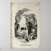 Hexen Alte Halloween Hexe Cauldron Inkantation Poster (Vorne)